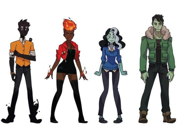 Playable characters from Monster Prom